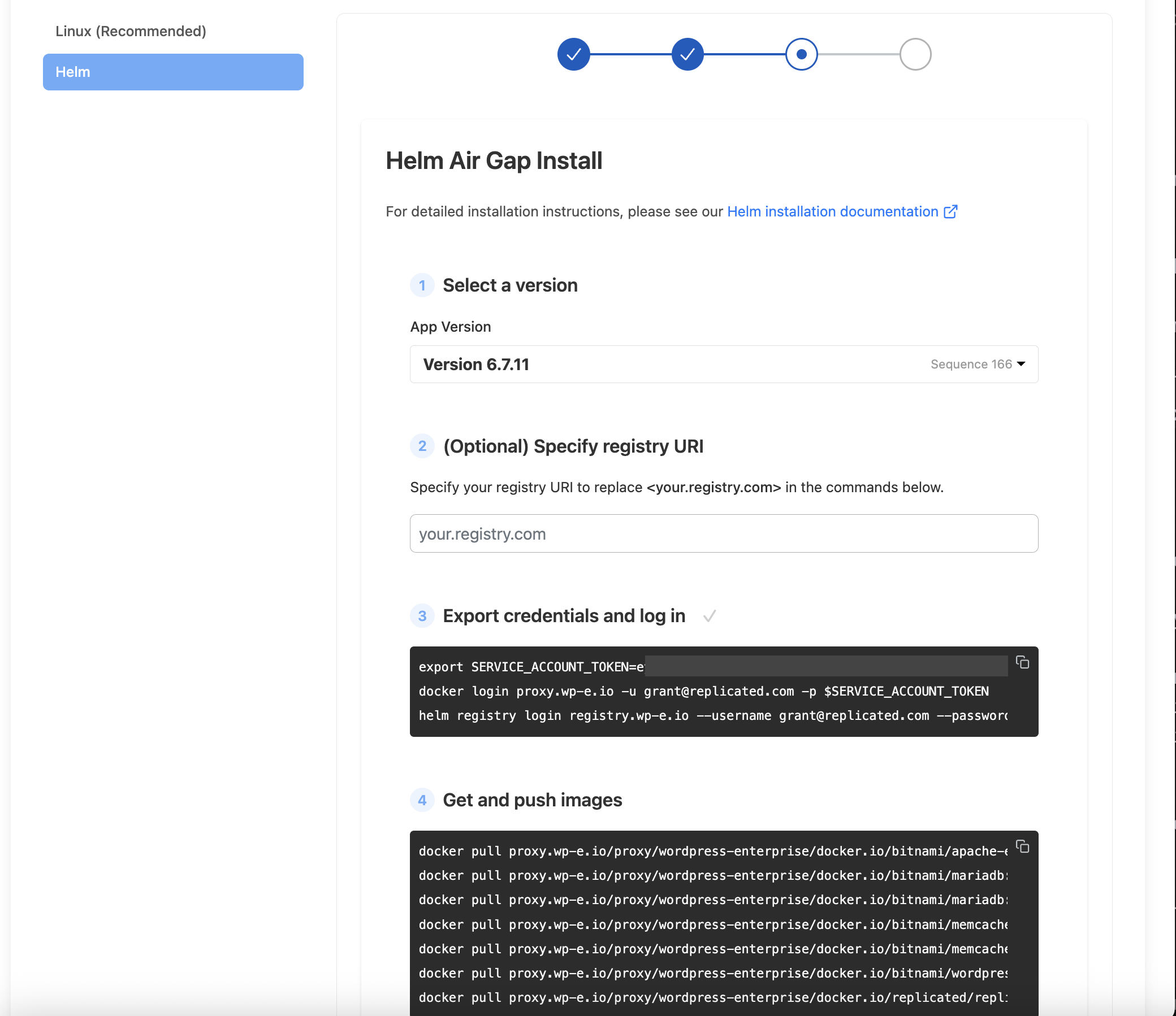 Helm air gap installation guide